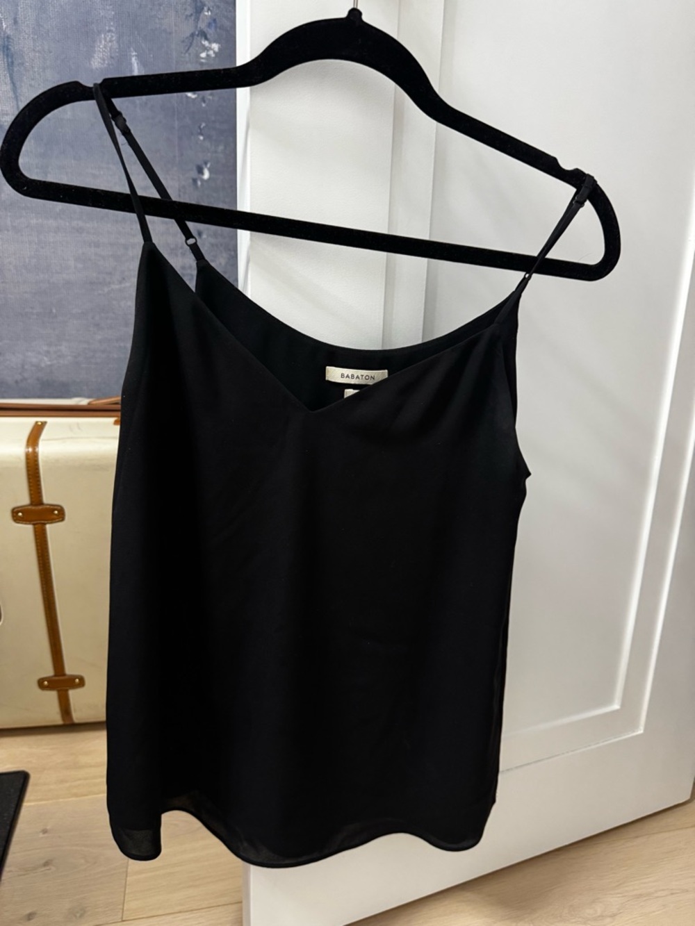 Babaton Black Spaghetti Strap Cami -XS
